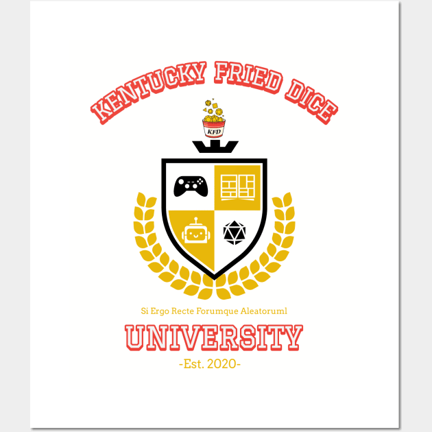 KFD University Wall Art by KYFriedDice